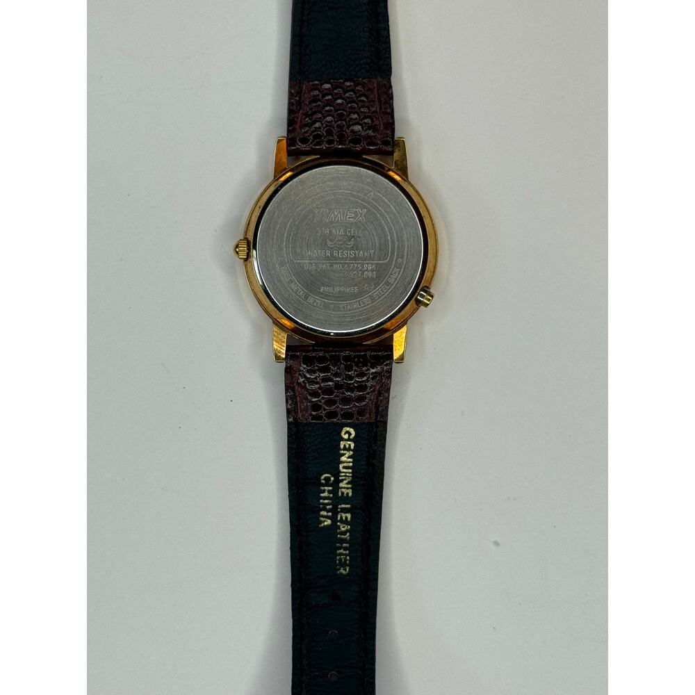 Vintage TIMEX Indiglo Genuine Leather Men's Watch EXCELLENT CONDITION - Picture 5 of 5
